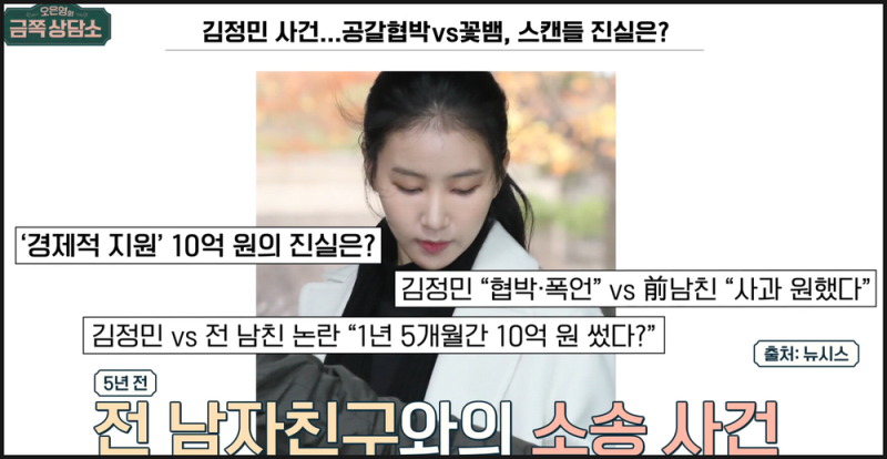금쪽 상담소 김정민 전남친 손태영 나이 프로필 인스타 정보 아버지 가정폭력 고백 남자친구....