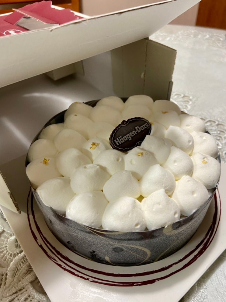  [카카오톡 선물하기] 하겐다즈 리얼블랑 아이스크림 케이크