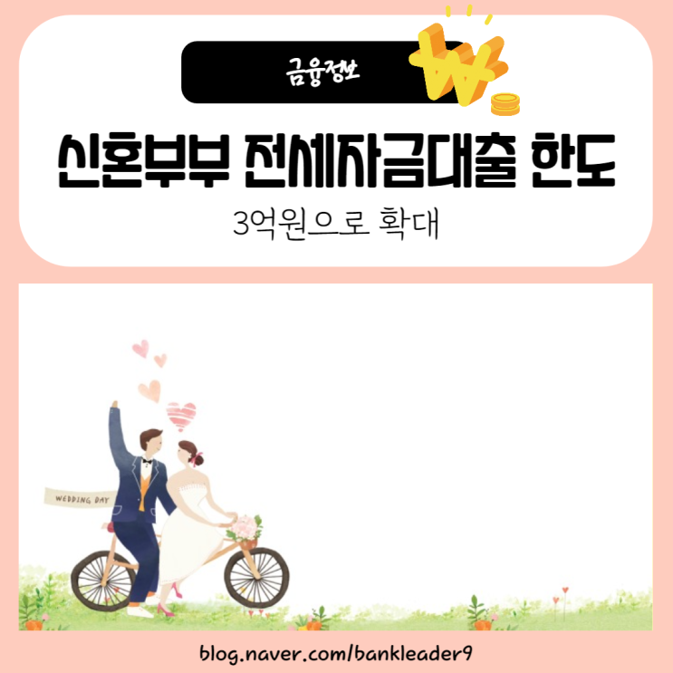  신혼부부 전세자금대출 한도 3억원으로 확대 : 버팀목대출