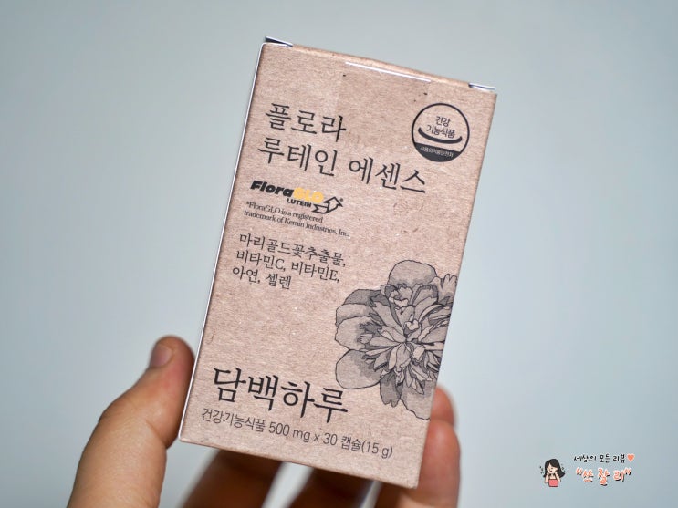  눈이침침 할때 눈피로영양제 PVDC포장된 담백하루 루테인