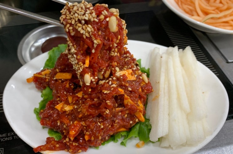  공주 공산성 근처 시장정육점식당, 알밤 육회비빔밥, 그렇게 유명해?