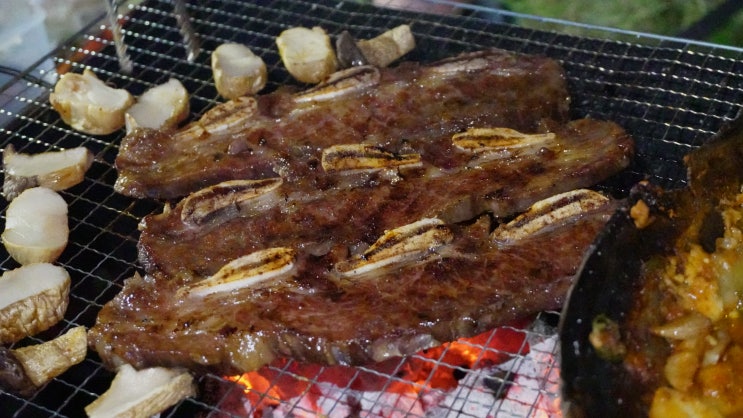  서천 정육점 건호축산 LA갈비사서 캠핑 다녀왔어요!