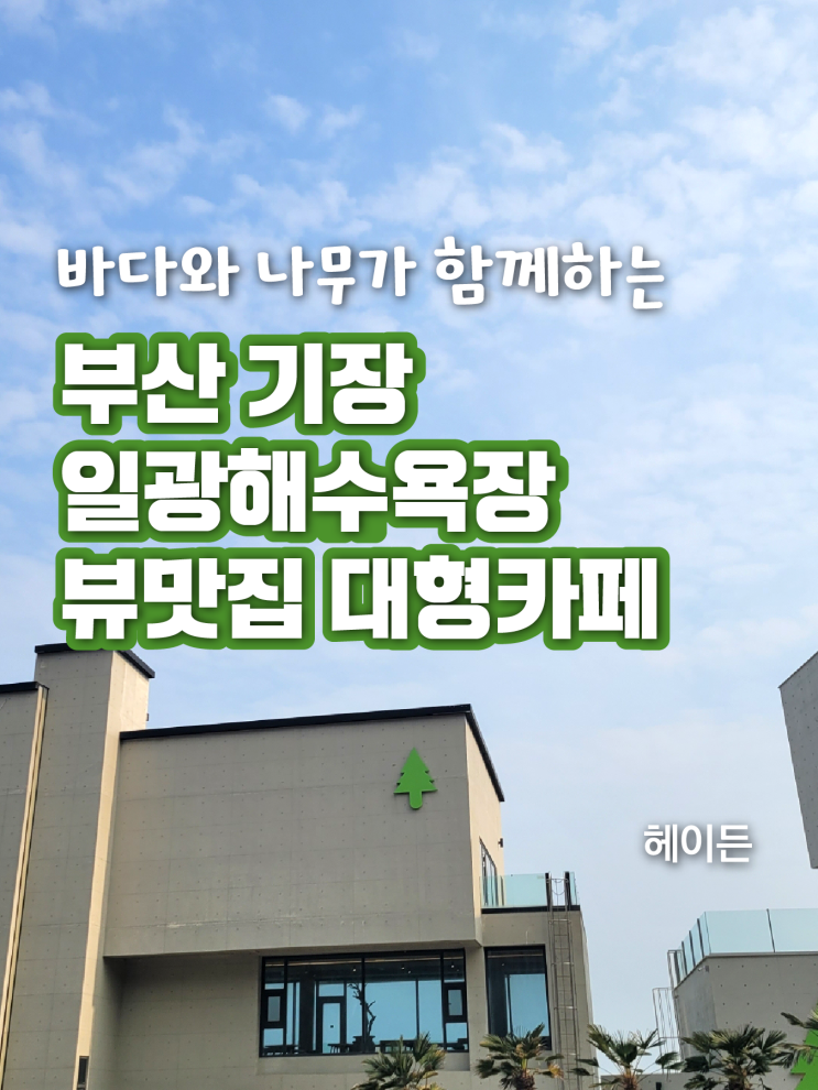  기장 일광 대형카페 헤이든! 드라이브 데이트 코스 강추!