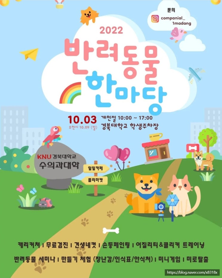  2022년 경북대학교 반려동물한마당 방문 후기