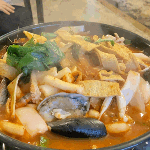  제주 협재떡볶이 맛집, 한치앞도모를바다