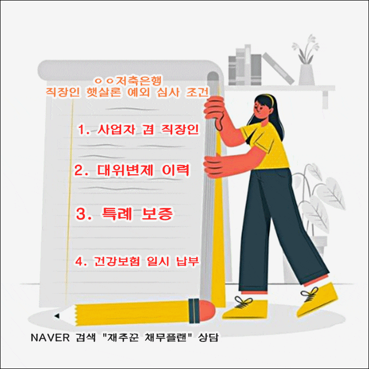  직장인 햇살론 예외 조건 심사 운영중
