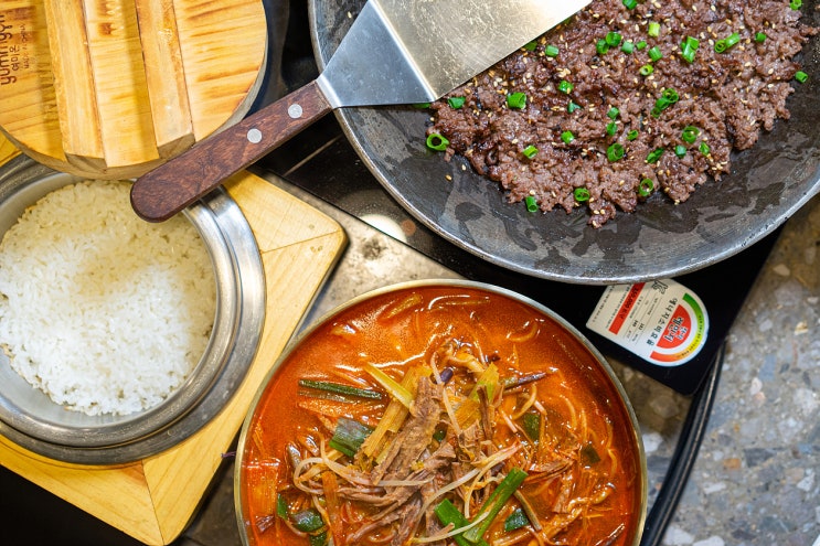  김포한우맛집 - 바싹불고기와 푸짐한 육개장칼국수! 소고기는 산들마을