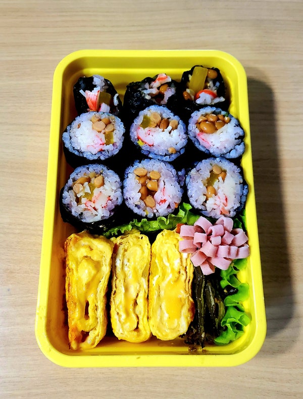  남편도시락(3)-나또김밥.건강도시락.맛있는 도시락 만들기.나또효능.