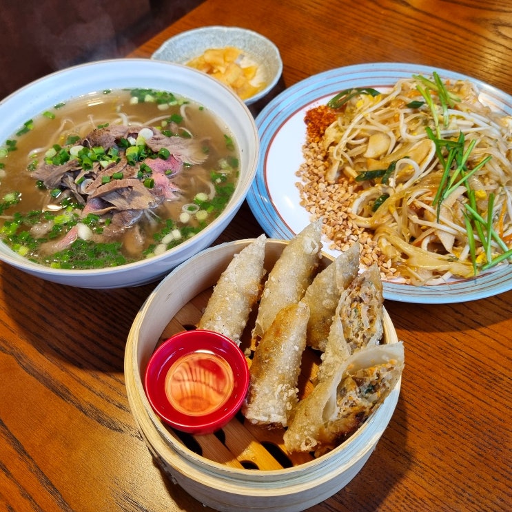  광주 봉선동 맛집 퍼땀 쌀국수 팟타이 짜조