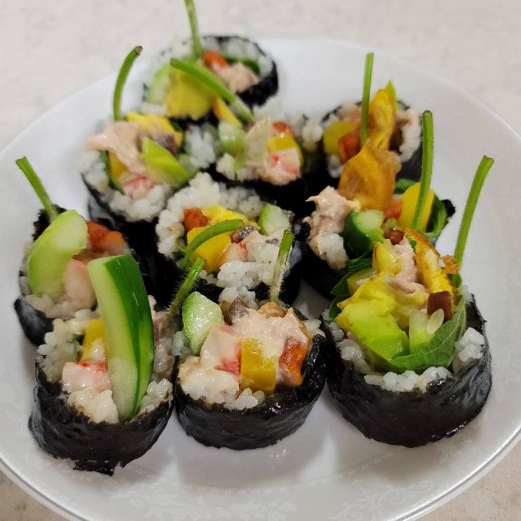  가을 여행 필수품 김밥 만들기