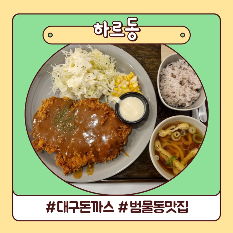 대구 돈까스 맛집 범물동 하르동 후기 대구 돈까스 맛집 범물동 하르동 후기