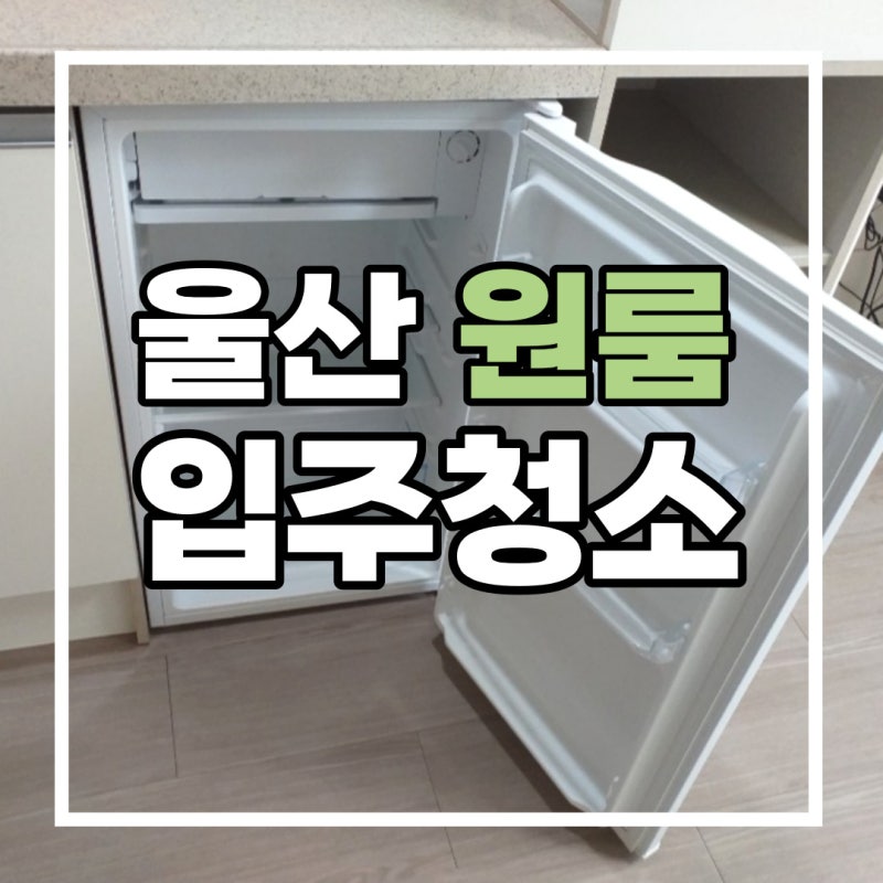 울산 원룸 입주청소 원룸청소 하는 곳