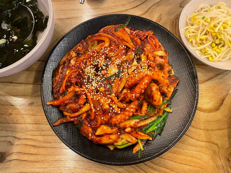  산본중심상가 맛집 빨간낙지집 낙지마당, 스트레스 풀리는 매콤한 맛!
