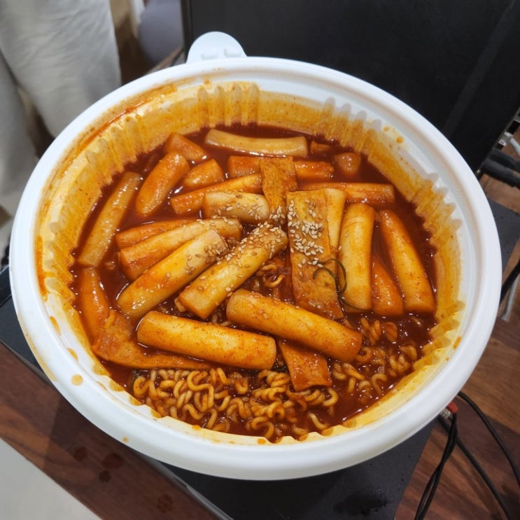  [회사원점심] 33떡볶이 화명점 :: 라볶이 + 33찰순대 + 야채튀김 :: 22.07.11