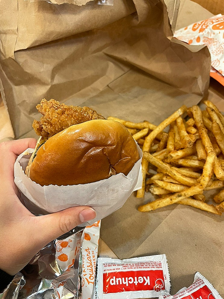  미국_파파이스_in chicago(치킨이란 이런거였지)