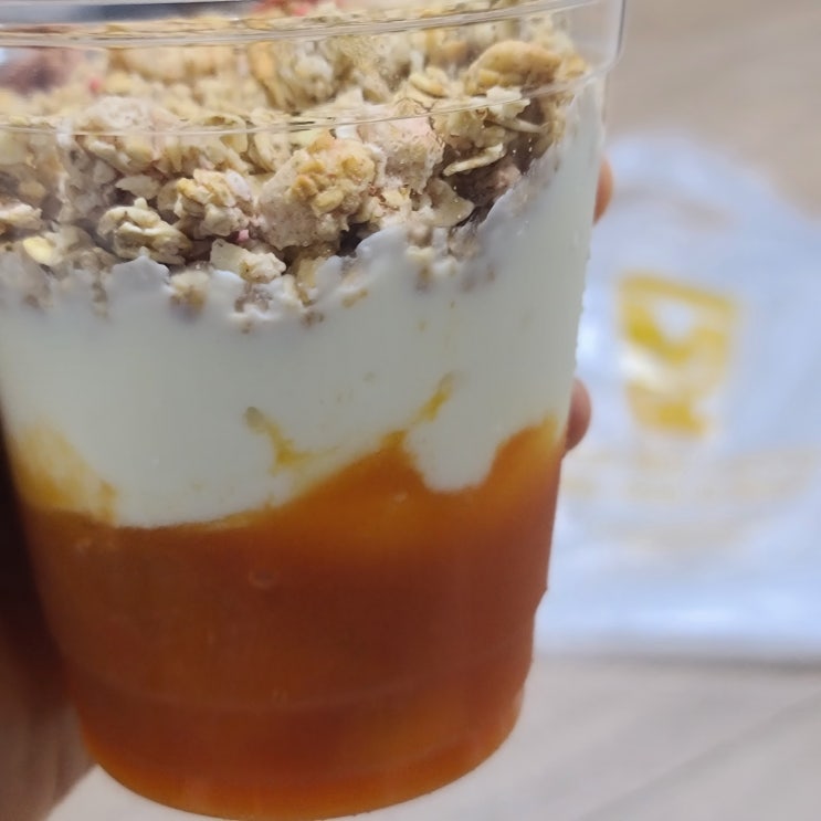  메가커피 디저트 _ 신메뉴 달달구리 맛있는 그릭요거 홍시놀라
