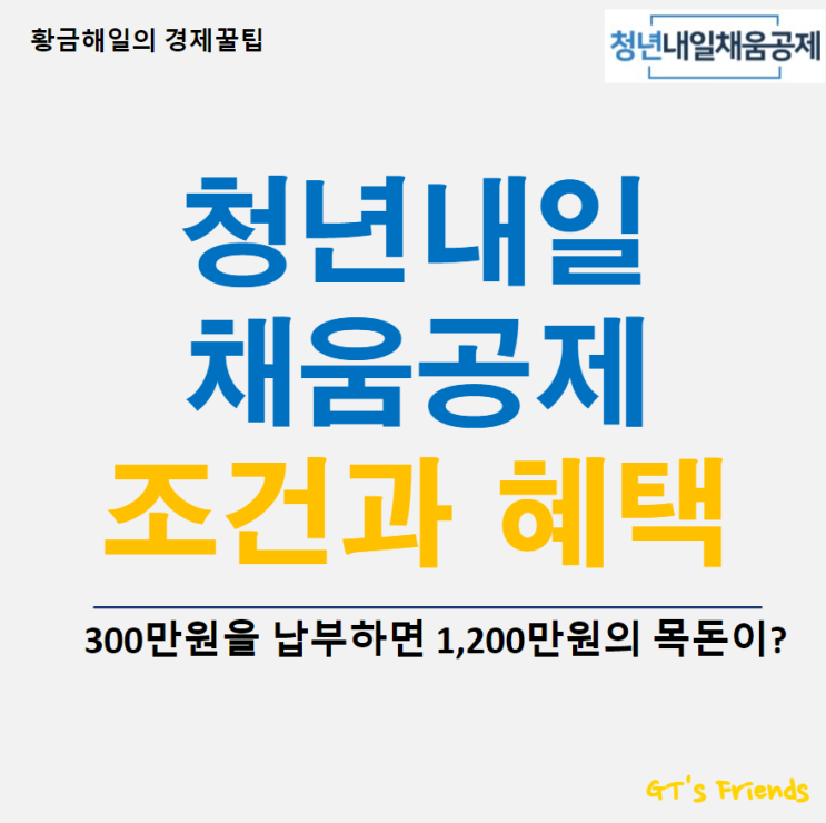  청년내일채움공제 지원대상과 내용 그리고 중도해지