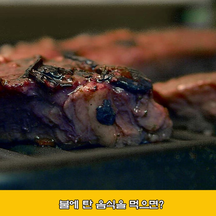 불에 탄 음식을 먹으면. 발암물질