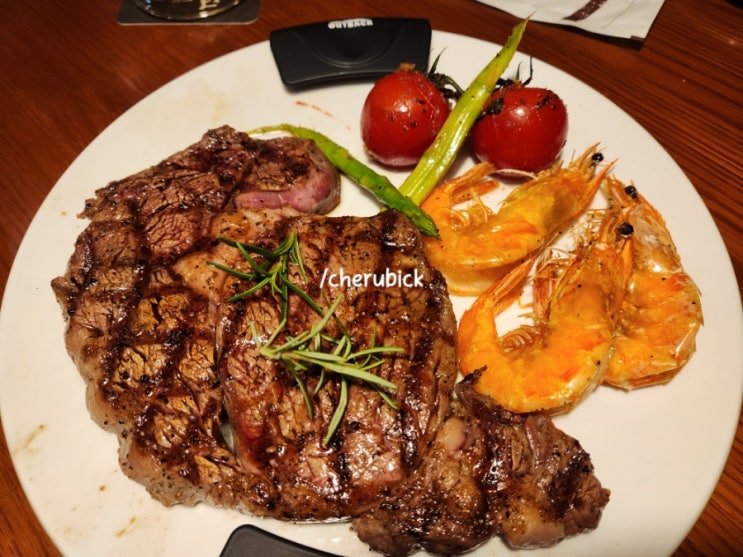  맛집_왕십리 아웃백스테이크 / 블랙라벨커플세트