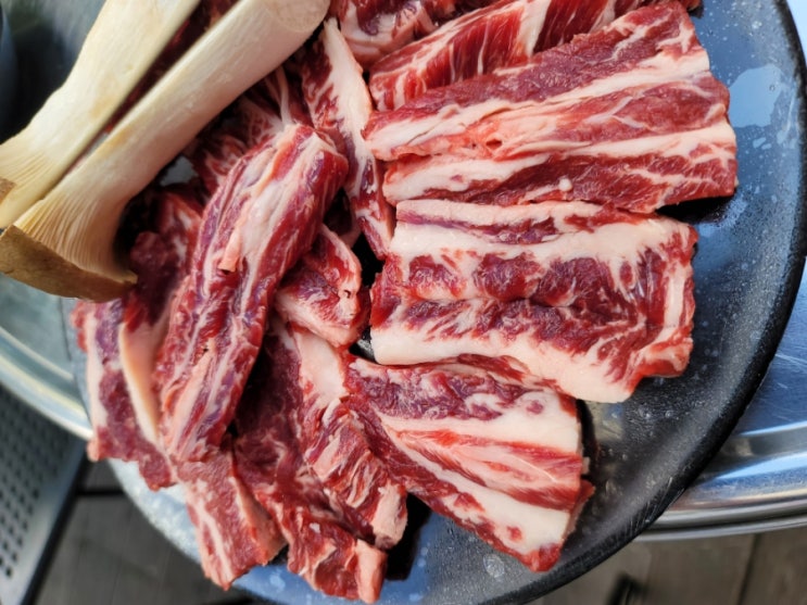 [안양 석수동고기집] 생갈비가 맛있는 안양 한우맛집 회식장소 추천 /백화원정육식당