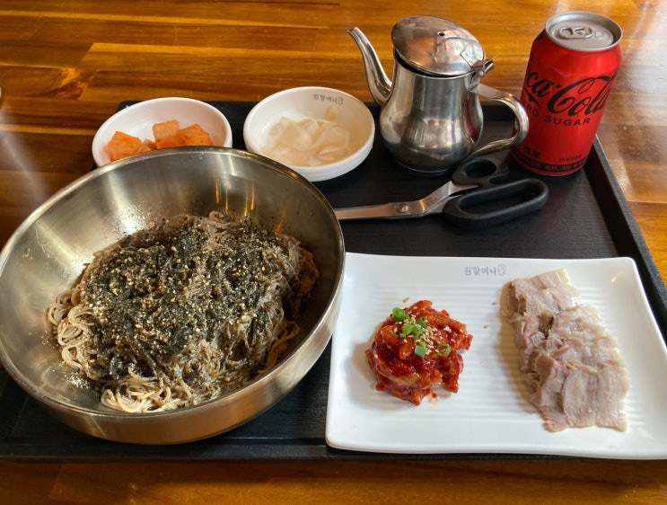 신논현 혼밥 | 원할머니국수보쌈
