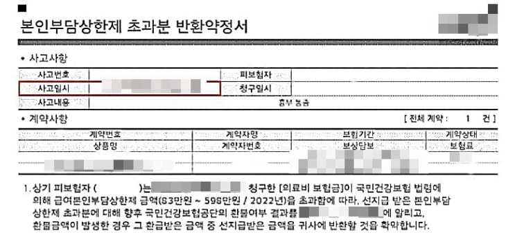 본인부담상한제 반환약정서 써줘도 되나요? 2~4세대 실손보험 가입자라면 OK 본인부담상한제 반환약정서 써줘도 되나요? 2~4세대 실손보험 가입자라면 OK