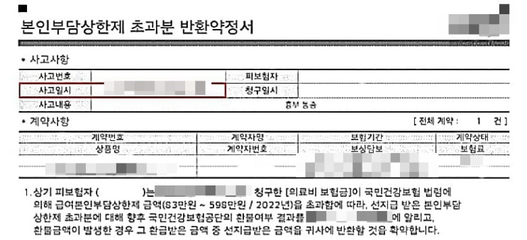 본인부담상한제 반환약정서 써줘도 되나요? 2~4세대 실손보험 가입자라면 OK