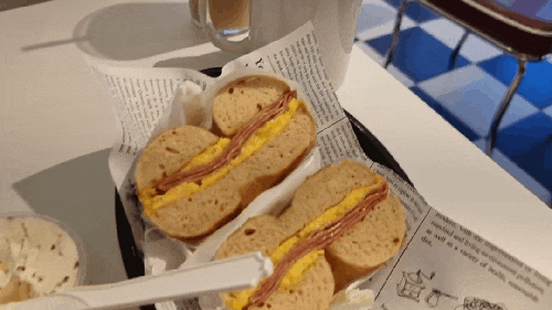  청주봉명동카페 빵맛집 잇츠베이글 샌드위치맛있었어요