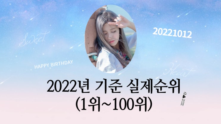 2022년 하반기 걸그룹 인기 순위 (1위 ~ 100위)