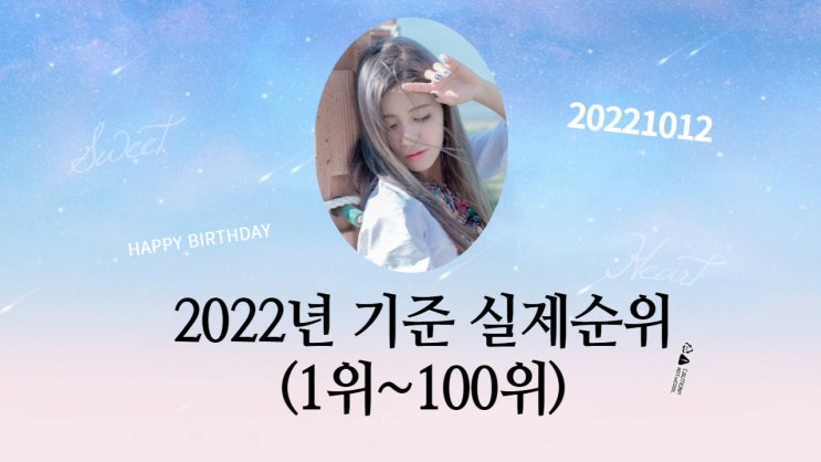  2022년 하반기 걸그룹 인기 순위 (1위 ~ 100위)
