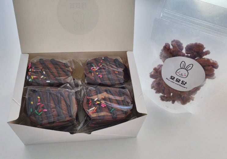  초코파운드케이크 + 호두정과실속100g