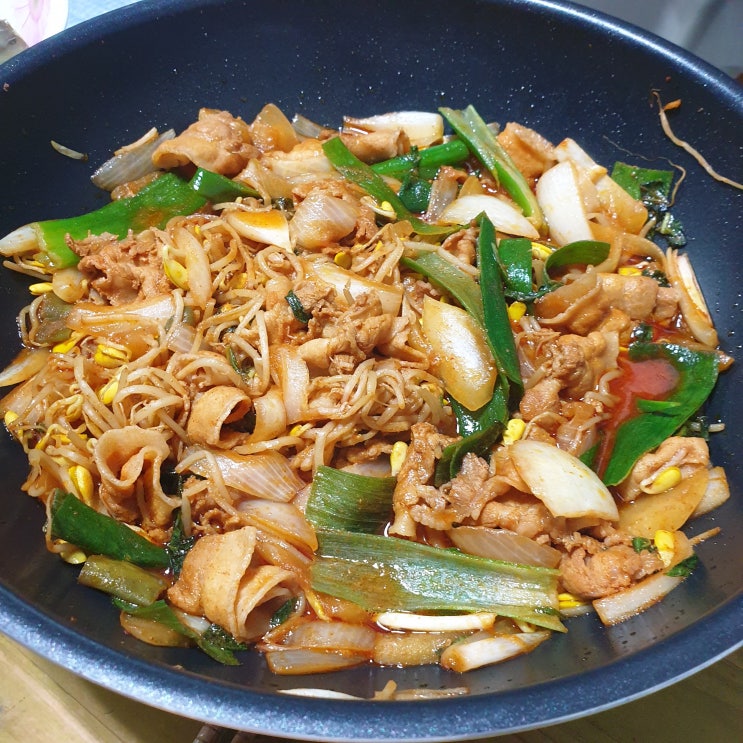  백종원 콩불 만들기