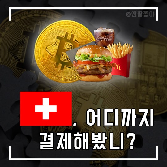 스위스에서 비트코인으로 맥도날드 결제해봤어?