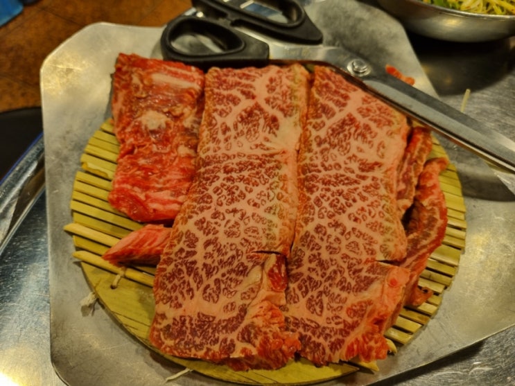  [미금] 미금역 한우 소고기 회식 장소 연탄 구이 칠백식당