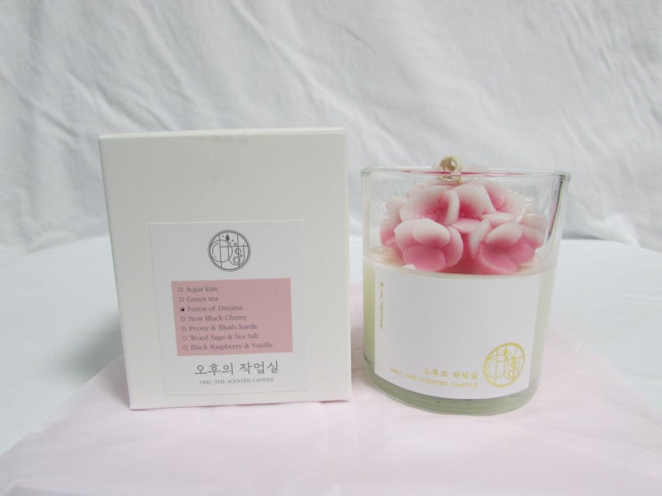  플라워캔들/ 오후 더 스튜디오 수국 캔들