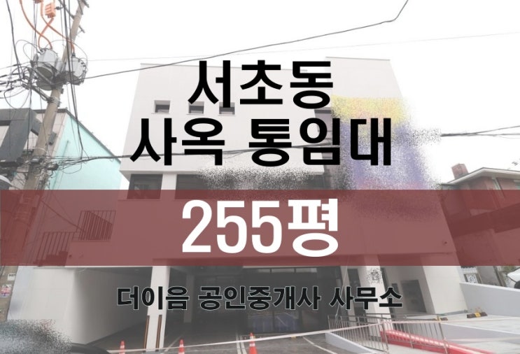  서초동 사옥 임대 200평대, 교대 남부터미널 신축 통임대