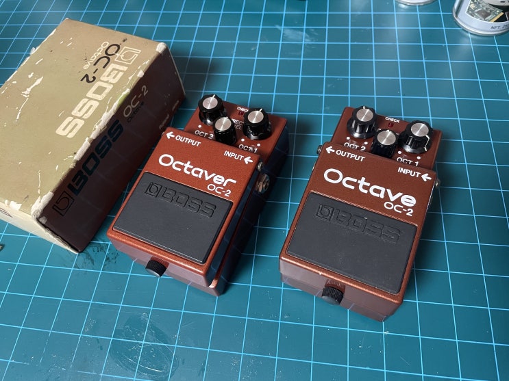  보스 빈티지 옥타브 페달 BOSS OC-2 비교 (1982년 VS 1985년) Vintage Octave Pedal BOSS OC-2 Comparison