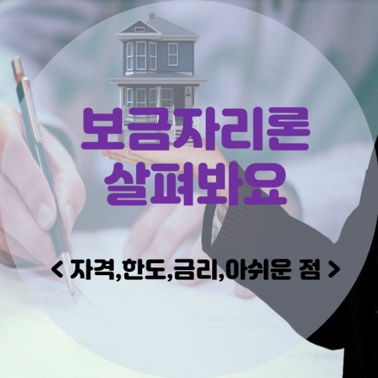  보금자리론 살펴보기