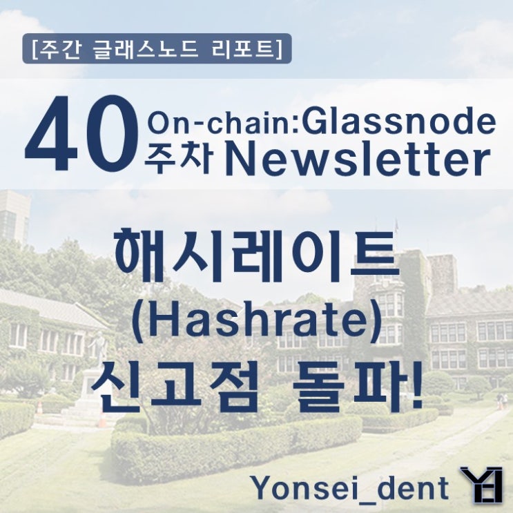  40 주차 [On-chain 글래스노드 주간 뉴스레터] 해시레이트(Hashrate) 신고점 돌파!