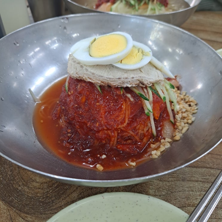  부산 해운대 맛집 초량밀면 물밀면과 비빔밀면 그리고 왕만두