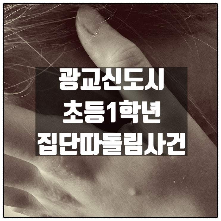  광교신도시 초등학교 1학년 집단따돌림사건