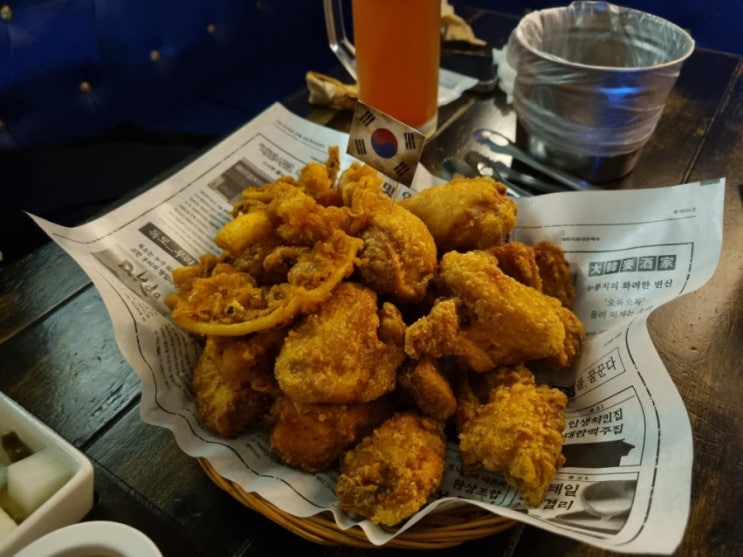  바삭바삭한 치킨과 시원한 맥주가 일품이었던 대한맥주집 성신여대점 다녀왔어요.
