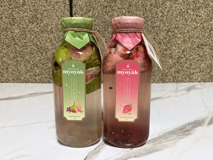  담금주 키트(묘약 딸기, 무화과 담금주)