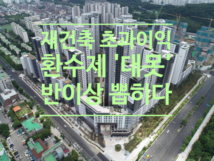  재건축 초과이익 환수제 '대못'반이상 뽑히다