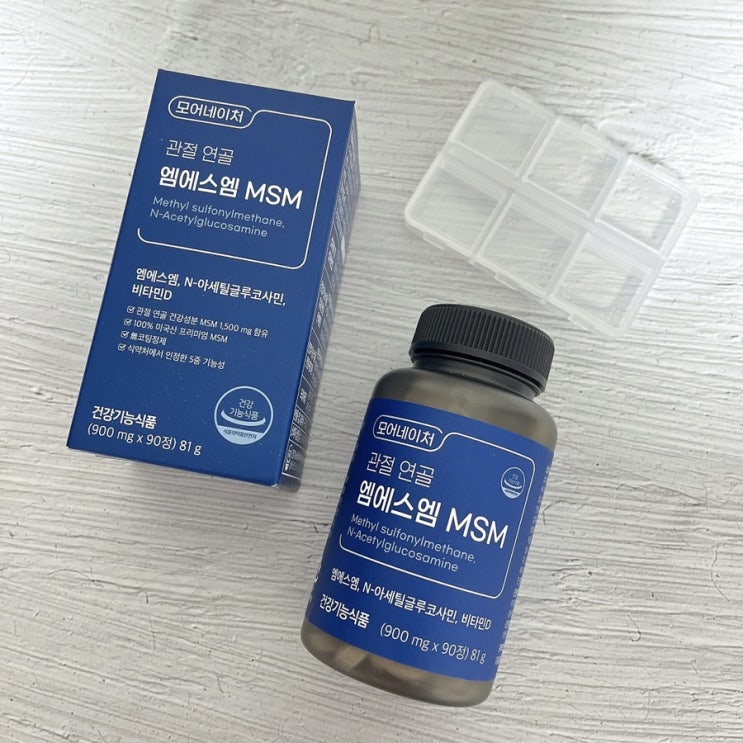  관절건강 미리미리 챙기자 : 관절연골영양제 모어네이처 관절연골 MSM 후기