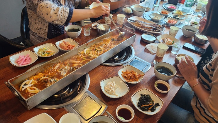 함덕맛집 함덕마당 통갈치구이 통갈치조림 다나오는 세트