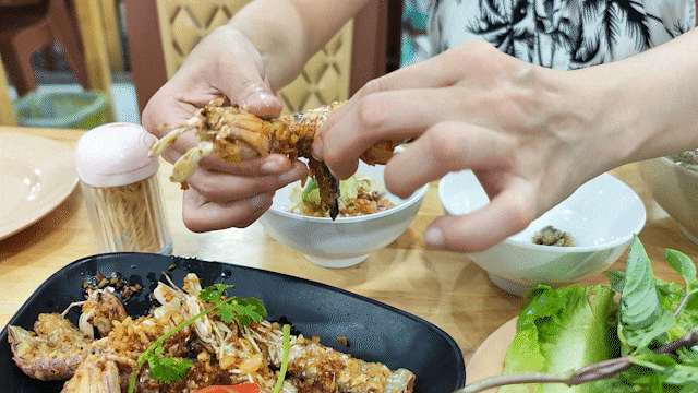 붕따우 똠띳 맛집 베트남 갯가재 맨티스쉬림프 먹어보기