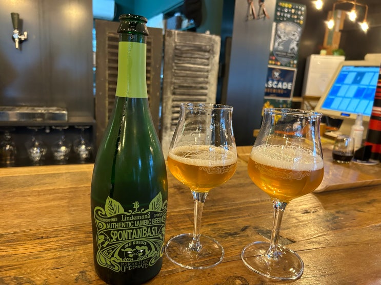  바질 맥주, 미켈러 린데만스 스포탄바실(Mikkeller Lindemans SpontanBasil) 람빅 비어 내돈내술 후기