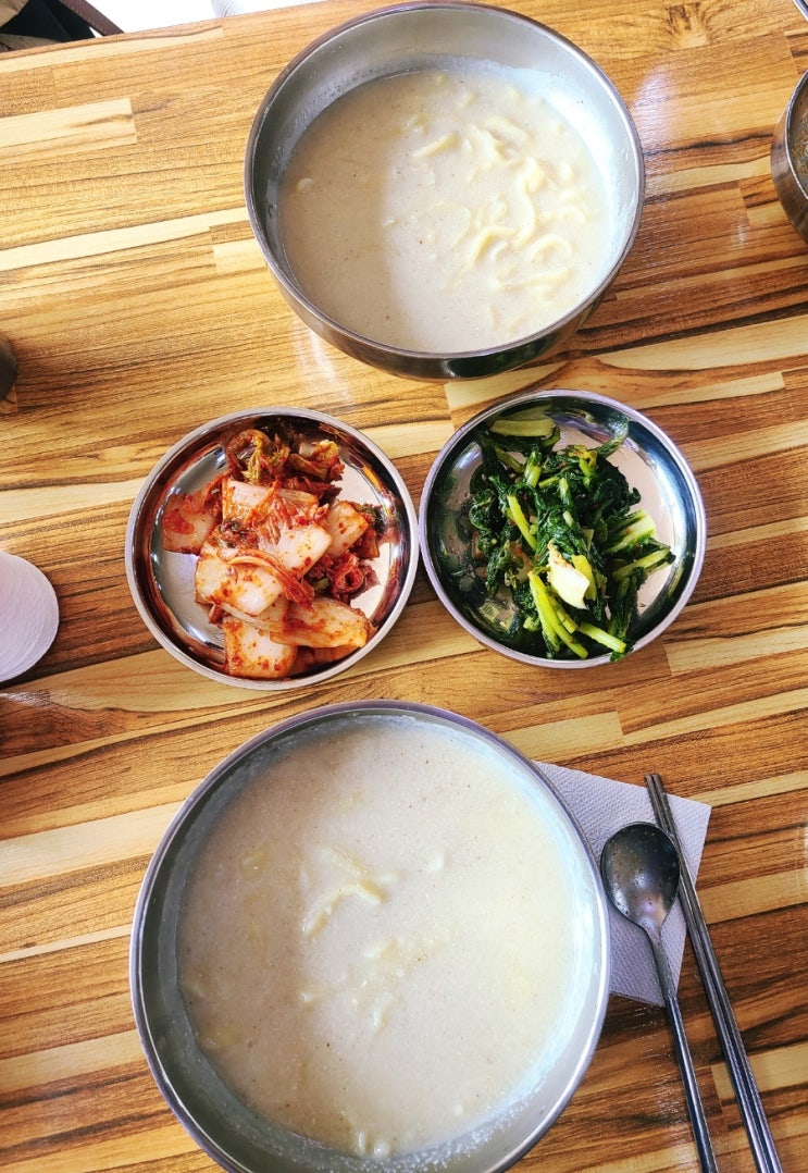 들깨수제비 칼국수 맛집 봉천역 들깨향장수밀