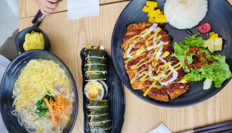  부천 중동 힐스테이트 맛집'153구포국수'키토김밥과 다양한 메뉴가 있는 분식집